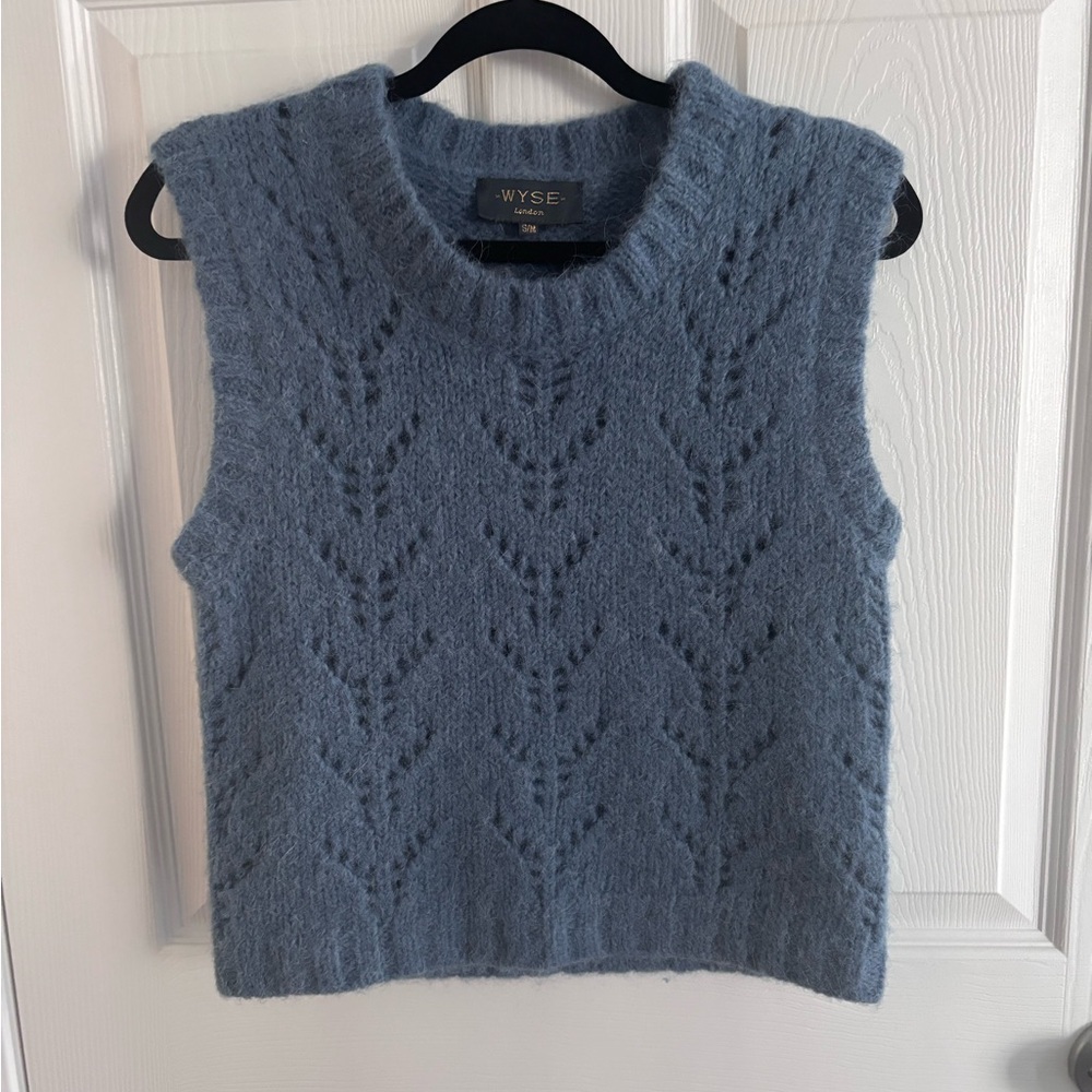 Blue Knit WYSE Sweater Vest